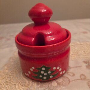 Waechterback Christmas Tree Red Sugar Bowl